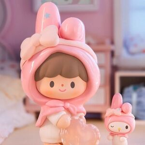 Cute Pink Figurine Set